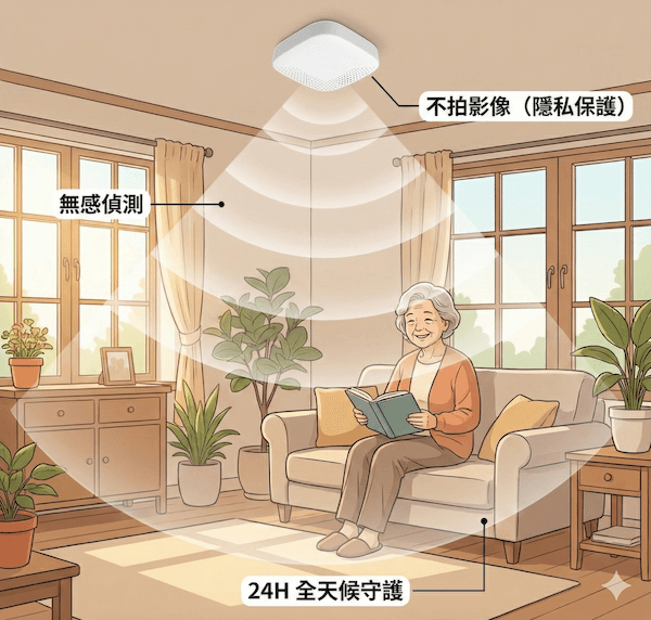 無影像隱私看護示意圖
